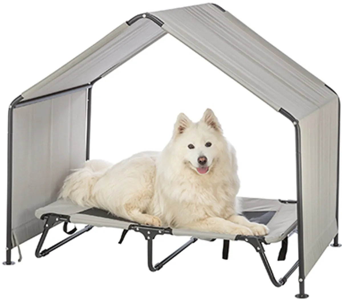 Trixie Overkapping Hondenligbed 110x100x70cm - Beige/Zwart - afbeelding 5 van 5