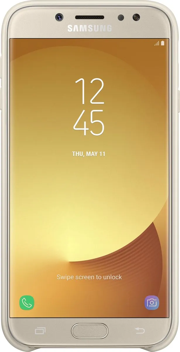 Samsung Dual Layer Cover Galaxy J7 (2017) - Goud