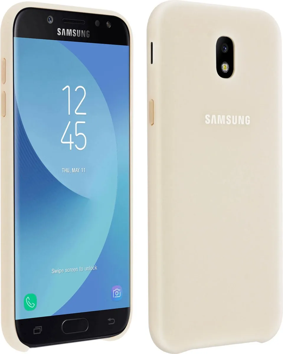 Samsung Dual Layer Cover Galaxy J7 (2017) - Goud