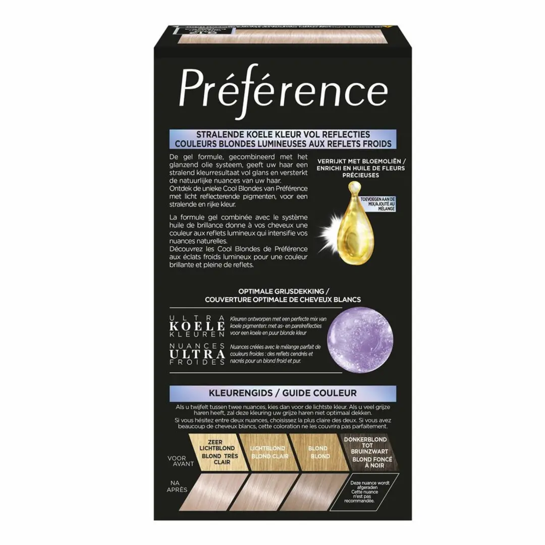 L'Oréal Préférence Cool Blondes 9.12 Siberia Permanent Haarkleuring - 2 Stuks - afbeelding 2 van 3
