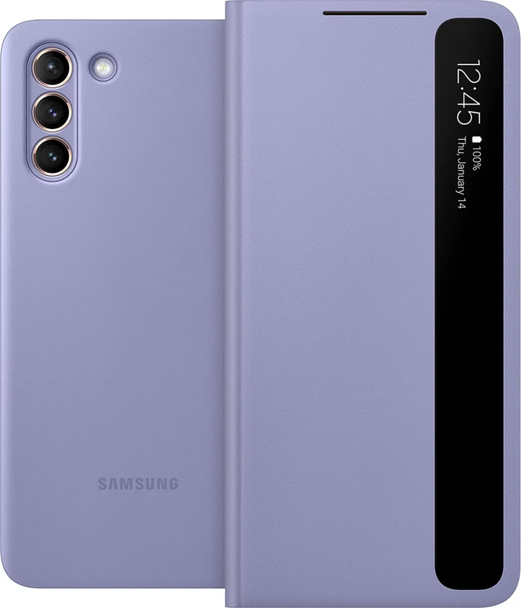 Samsung Clear View Cover EF-ZG996CVEGEE - Galaxy S21 Plus - Violet