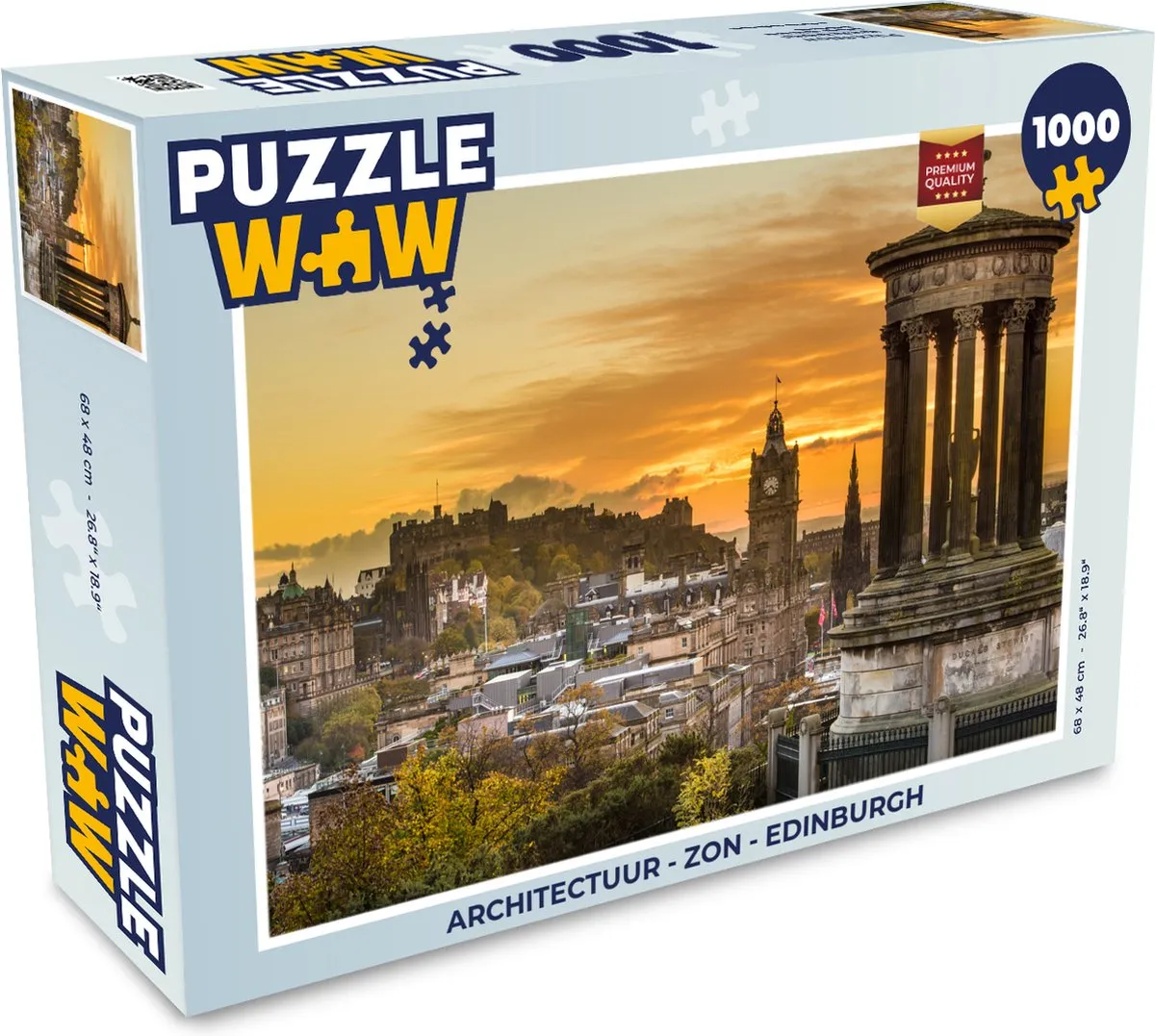PuzzleWow Architectuur Edinburgh Legpuzzel 1000 Stuks
