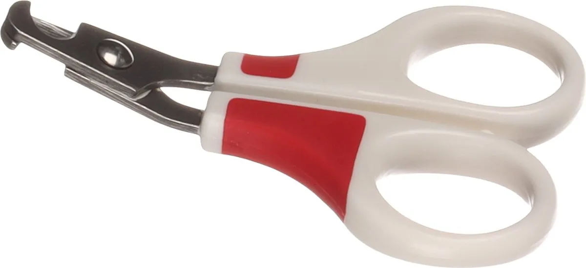 Flamingo Nagelschaar Kat Fausto - Rood/Wit 9x5,9cm