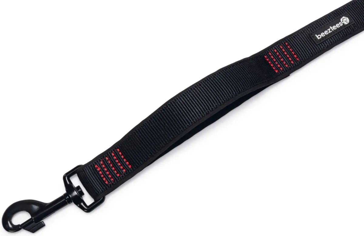 Beeztees Parinca Premium Hondenriem - 300cm x 25mm Zwart