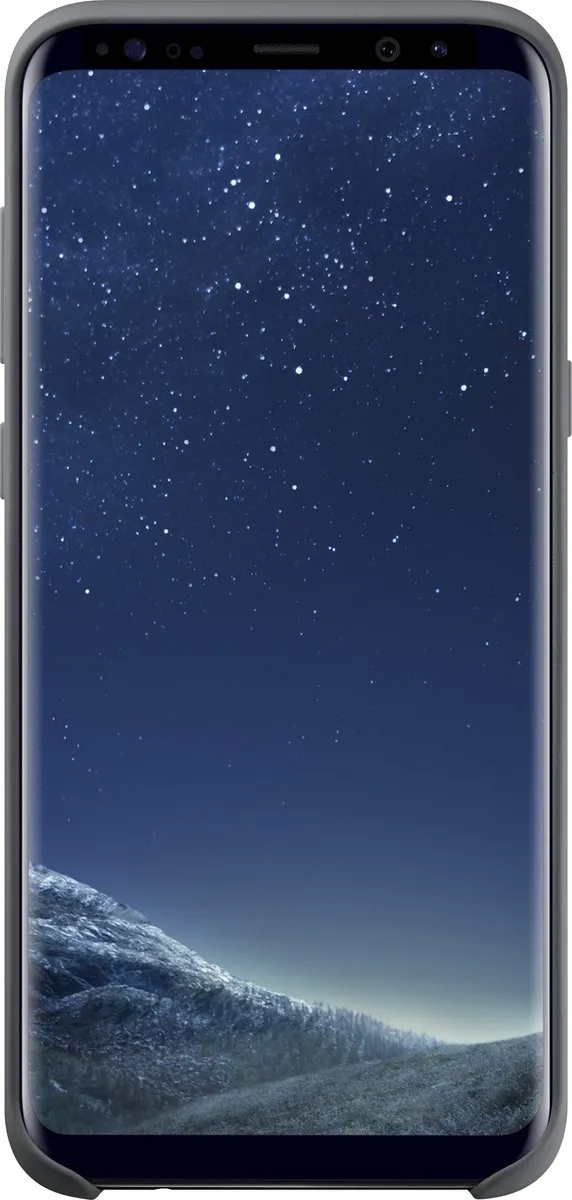 Samsung Siliconen Cover EF-PG955 voor Galaxy S8+ - Zilver/Grijs