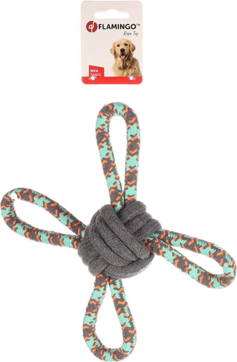 Flamingo Riva Multiring Speelgoed Hond - Groen 25cm