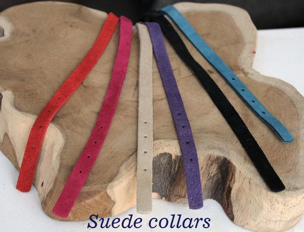 Beeztees Kattenbandje Suede - One Size - Zwart