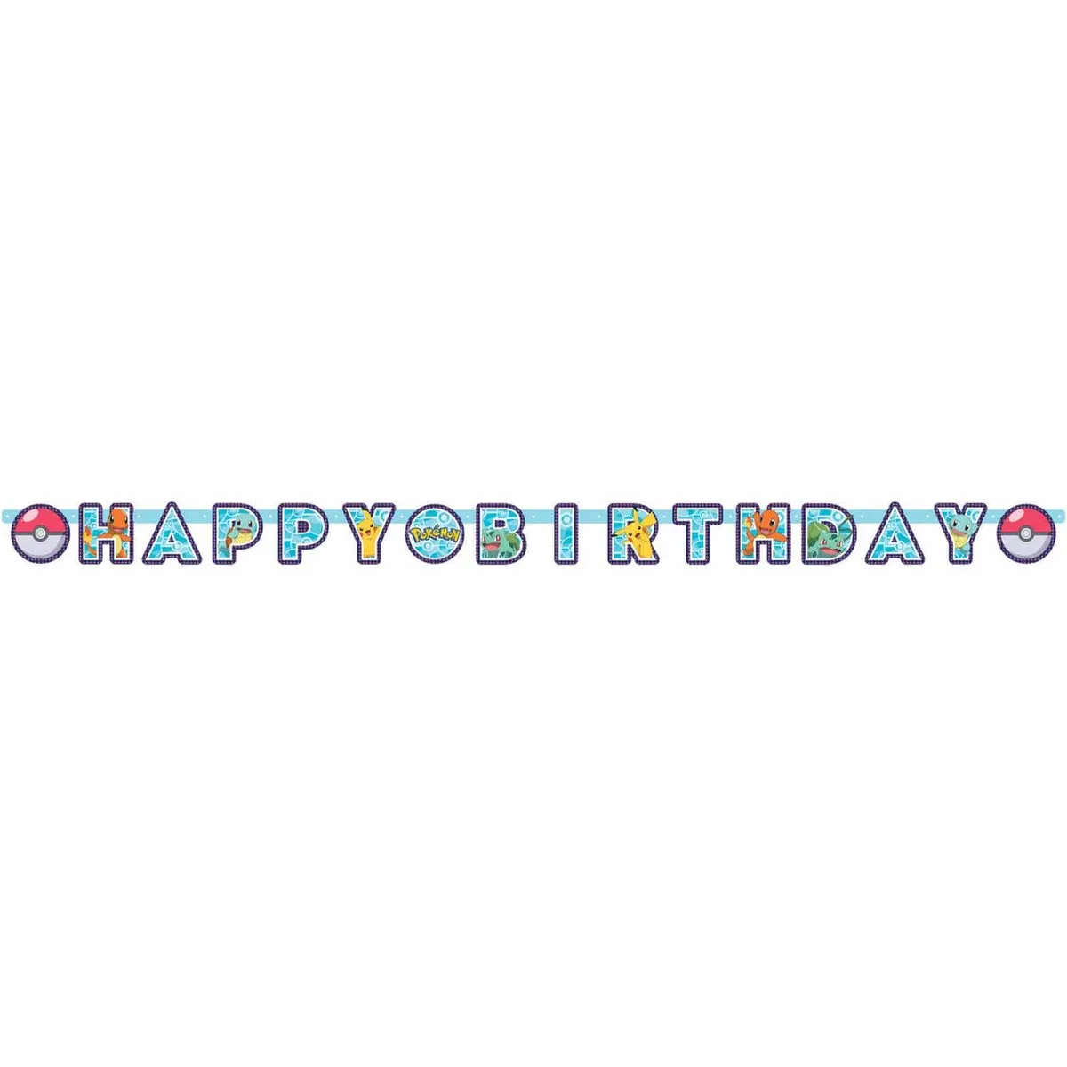 Pokémon Happy Birthday Wenslijn - 218x12cm - Multicolor - afbeelding 5 van 5