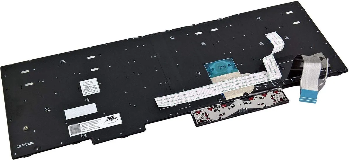 Lenovo Laptop Toetsenbord Qwertz DE 01YP772 - Backlit