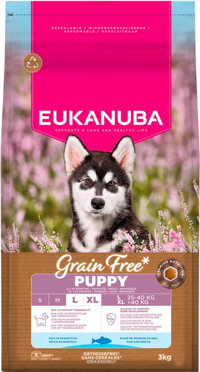 Eukanuba Grain Free Puppy Large Breed Zeevis - 12 kg