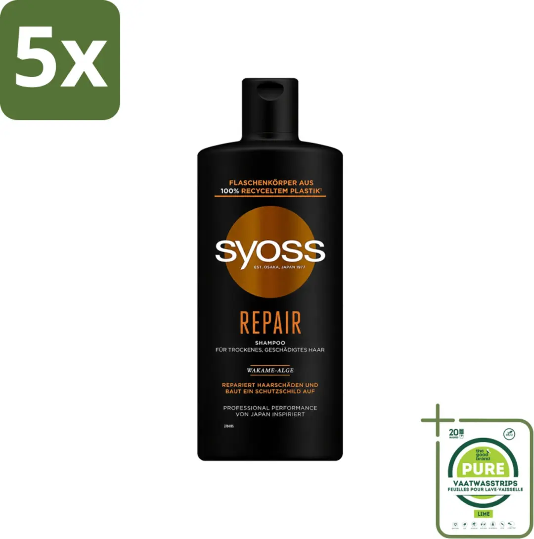 5 x Syoss Repair Shampoo