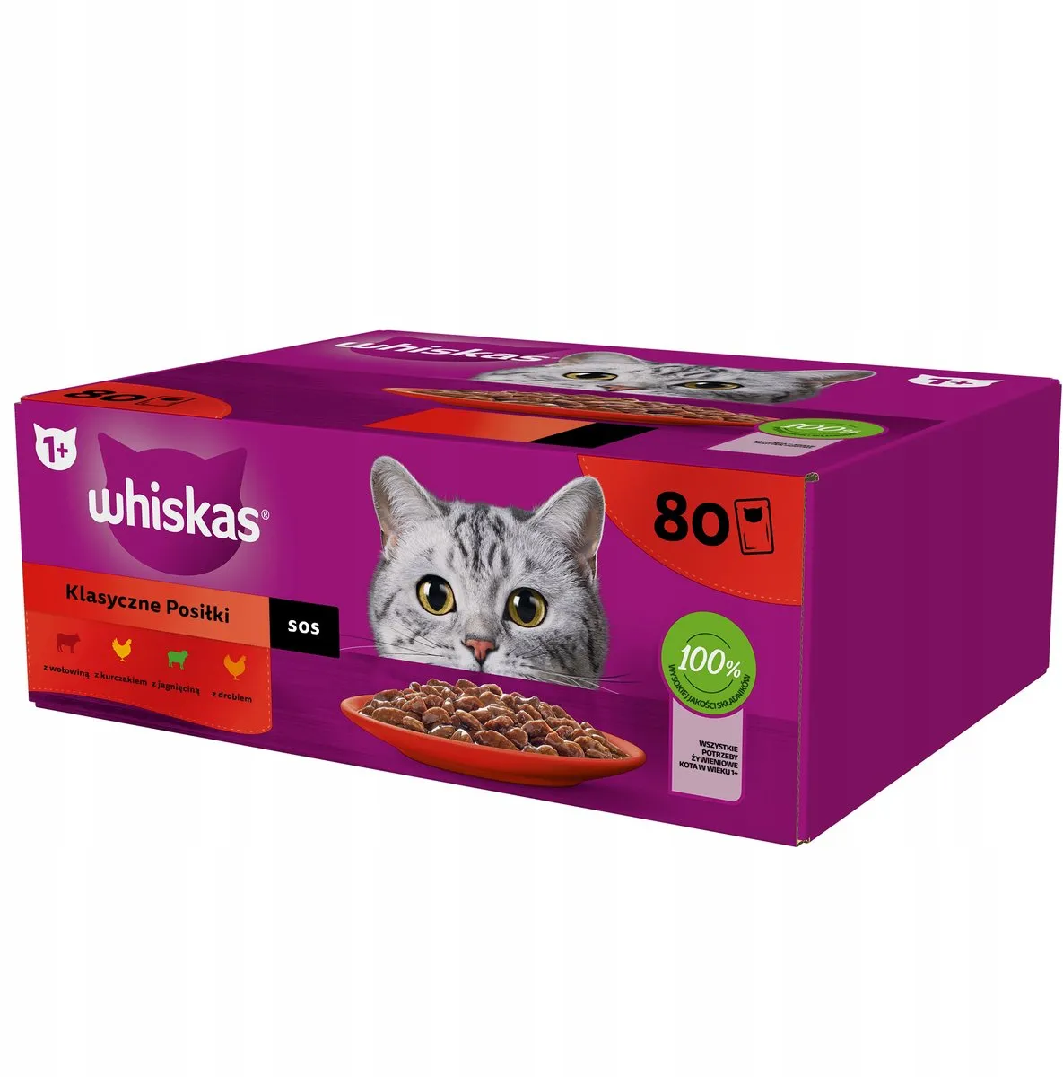 Whiskas Adult Klassieke Maaltijden in Saus 80x85g