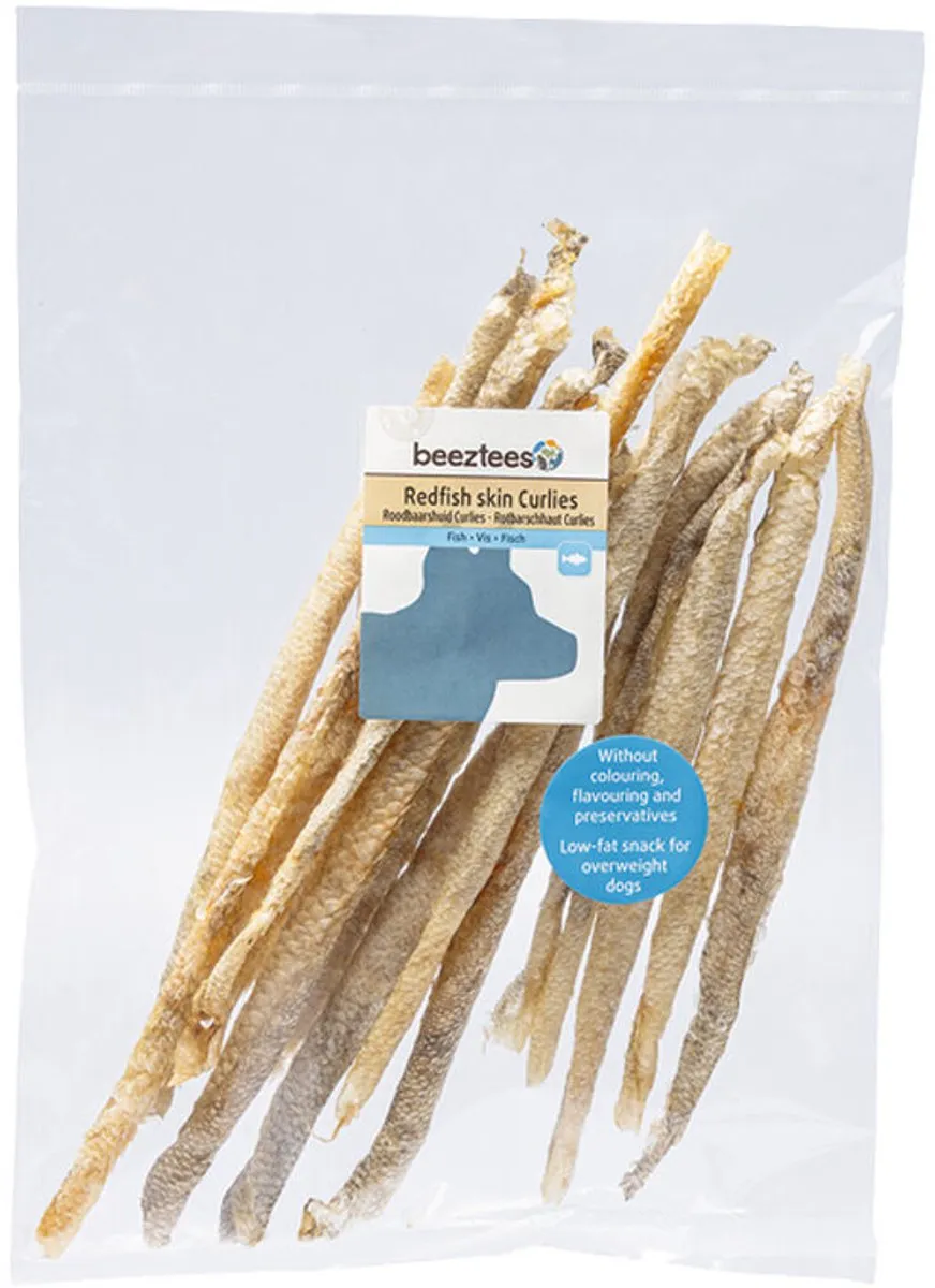 Beeztees Roodbaarshuid Curlies 100g