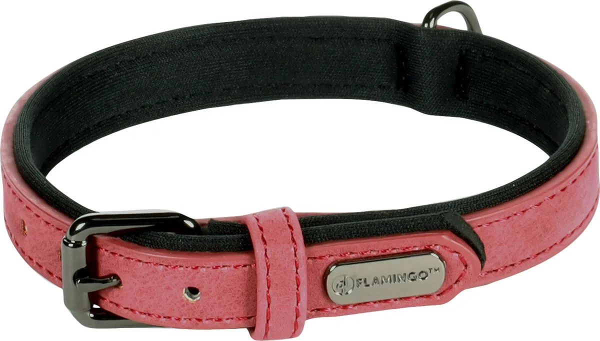 Flamingo Delu Halsband Honden - Rood S 29-35cm