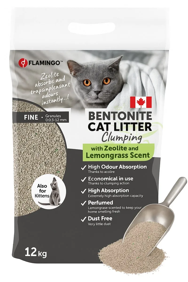 Flamingo Premium Line Kattenbakvulling Citroengras 12kg