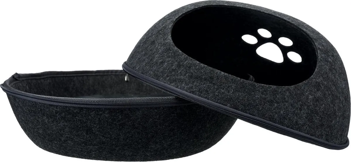 Trixie Kattenmand Relax Iglo Liva Antraciet 40x24x47cm - afbeelding 5 van 6
