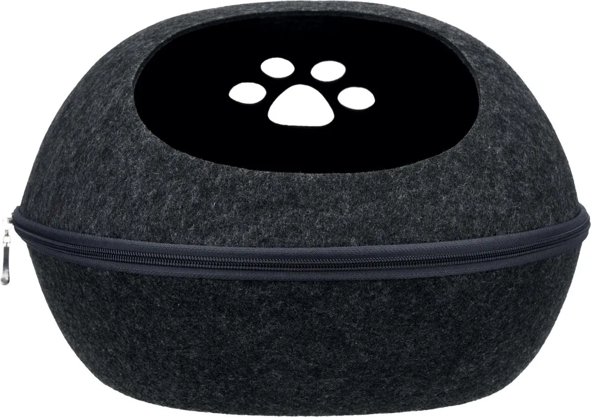 Trixie Kattenmand Relax Iglo Liva Antraciet 40x24x47cm - afbeelding 2 van 6