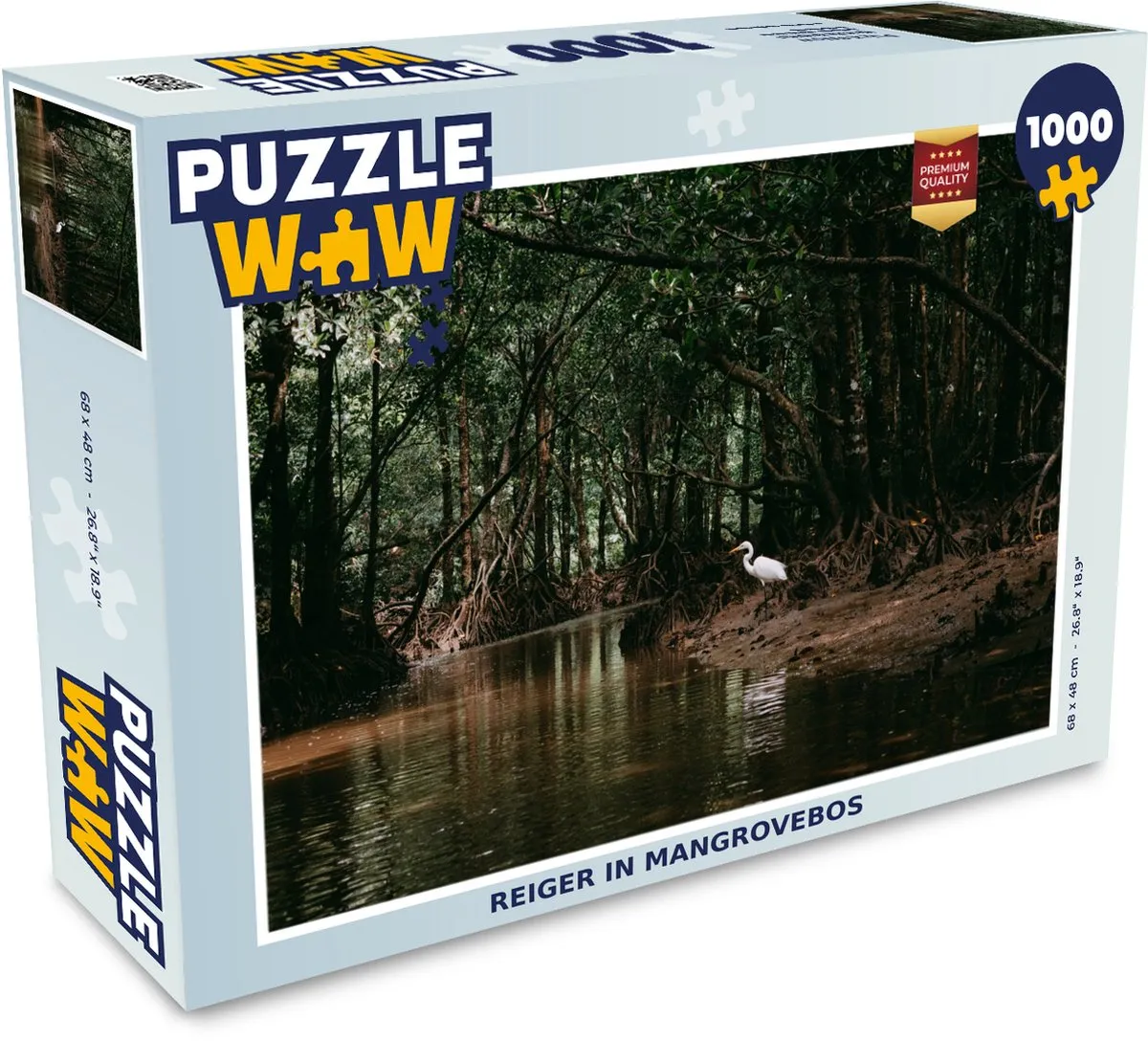 PuzzleWow Reiger Bos Meer Legpuzzel 1000 Stuks