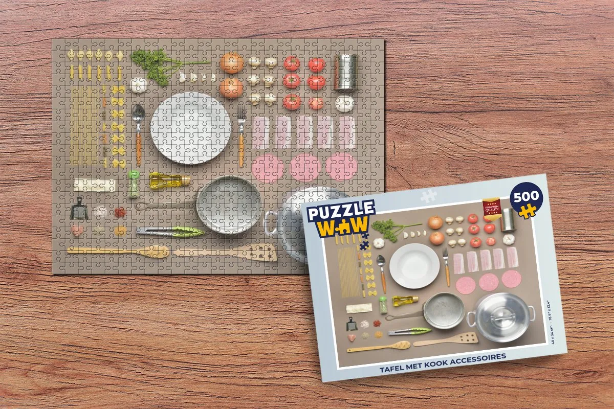 PuzzleWow Tafelpuzzel 500 Stuks Multicolor