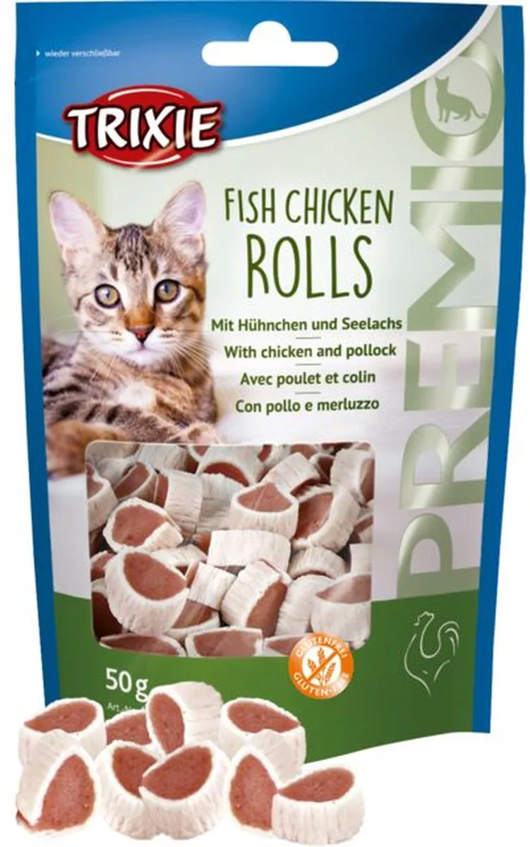Trixie Fish and Chicken Rolls Kattensnacks