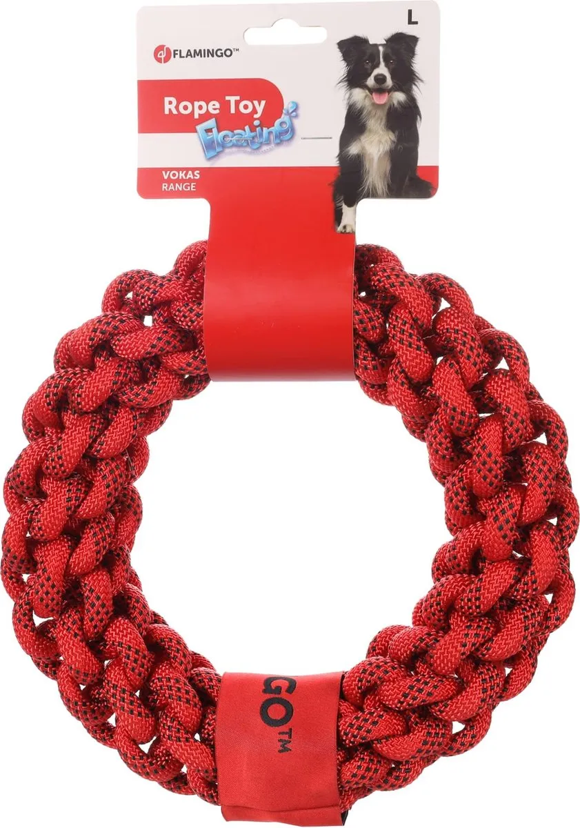 Flamingo Vokas Touwring Rood/Zwart L
