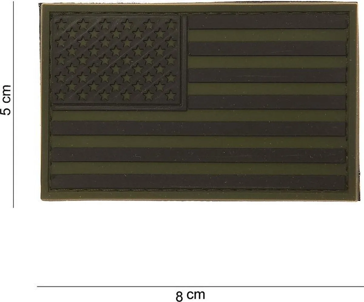 101 Inc Embleem 3D PVC USA Subdued