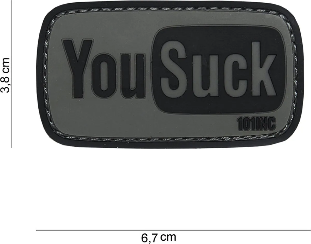 101 Inc Embleem 3D PVC You Suck