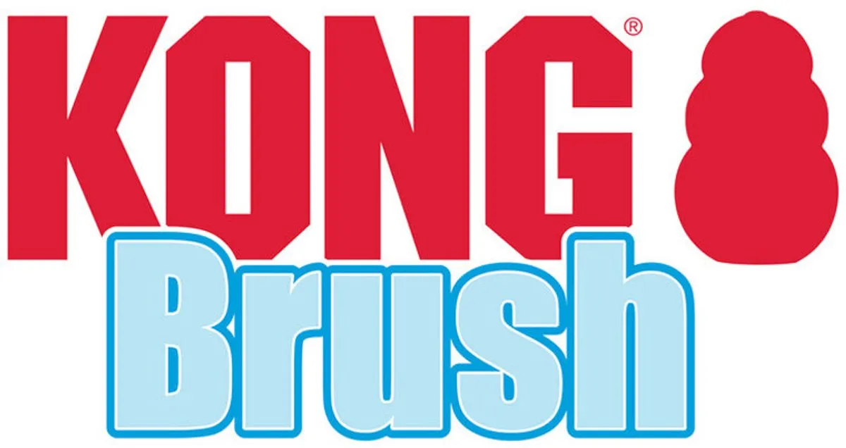 KONG Brush Schoonmaakborstel Hond 18cm - Rood