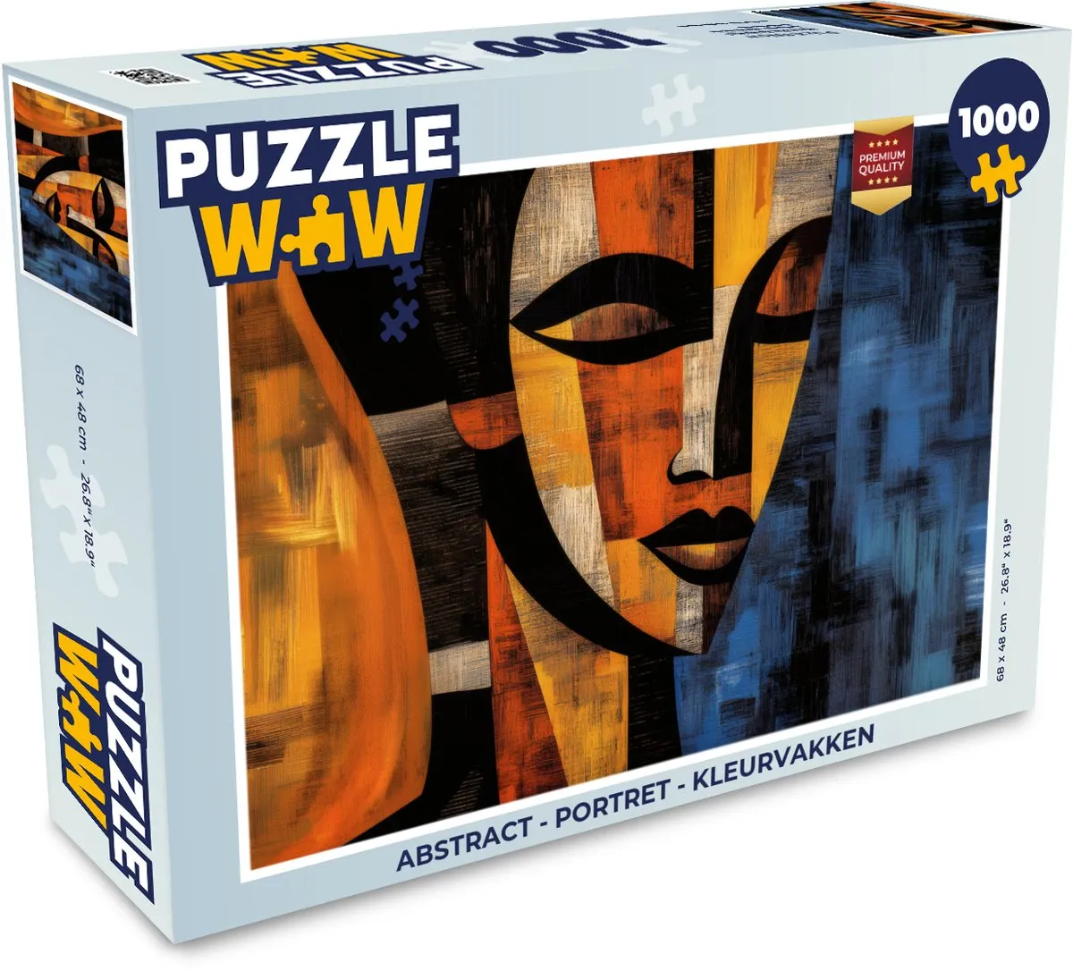 PuzzleWow Abstract Portret Legpuzzel 1000 Stuks - MPN 8721181127530