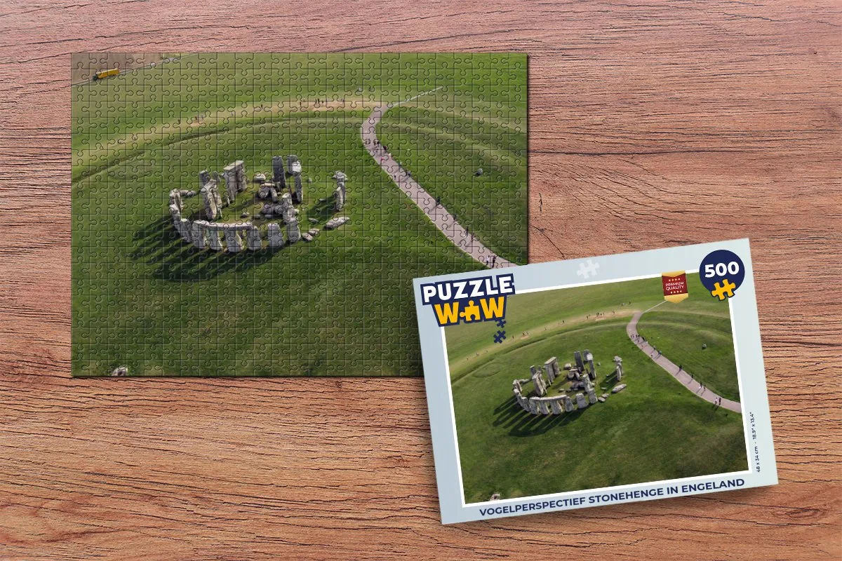 PuzzleWow Stonehenge Legpuzzel 500 Stuks - Multicolor