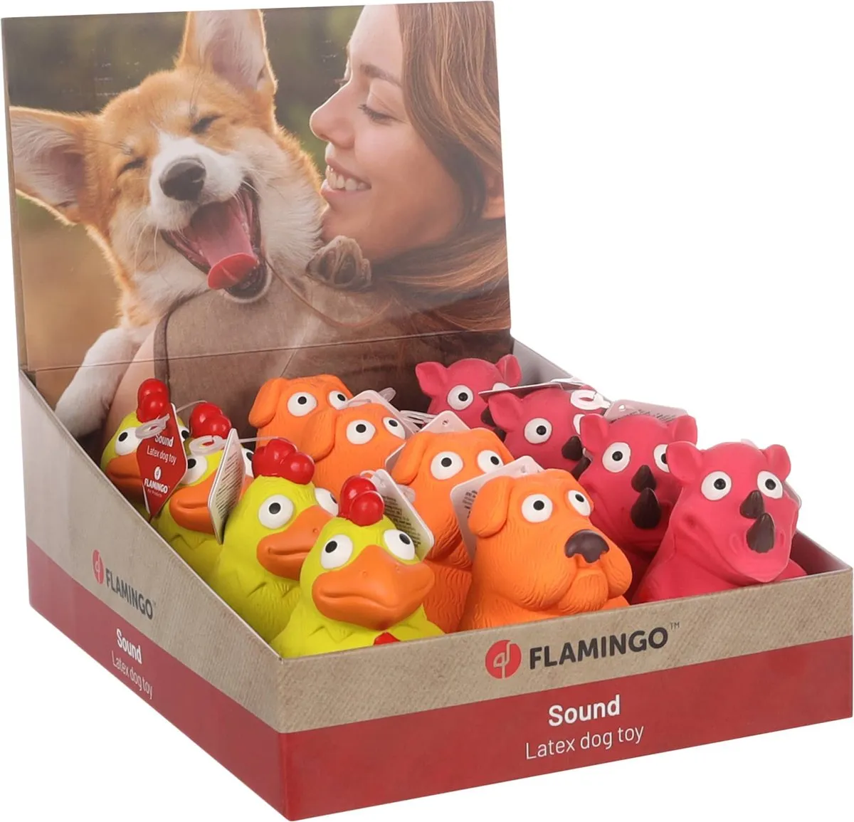 Flamingo Zowa Hs Zowa Latex Dieren Assortiment - 138885 - 1 Stuk