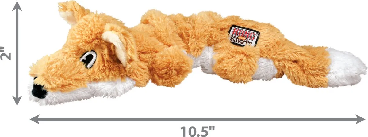 KONG Scrunch Knots Vos S - Kauwspeelgoed - Multi