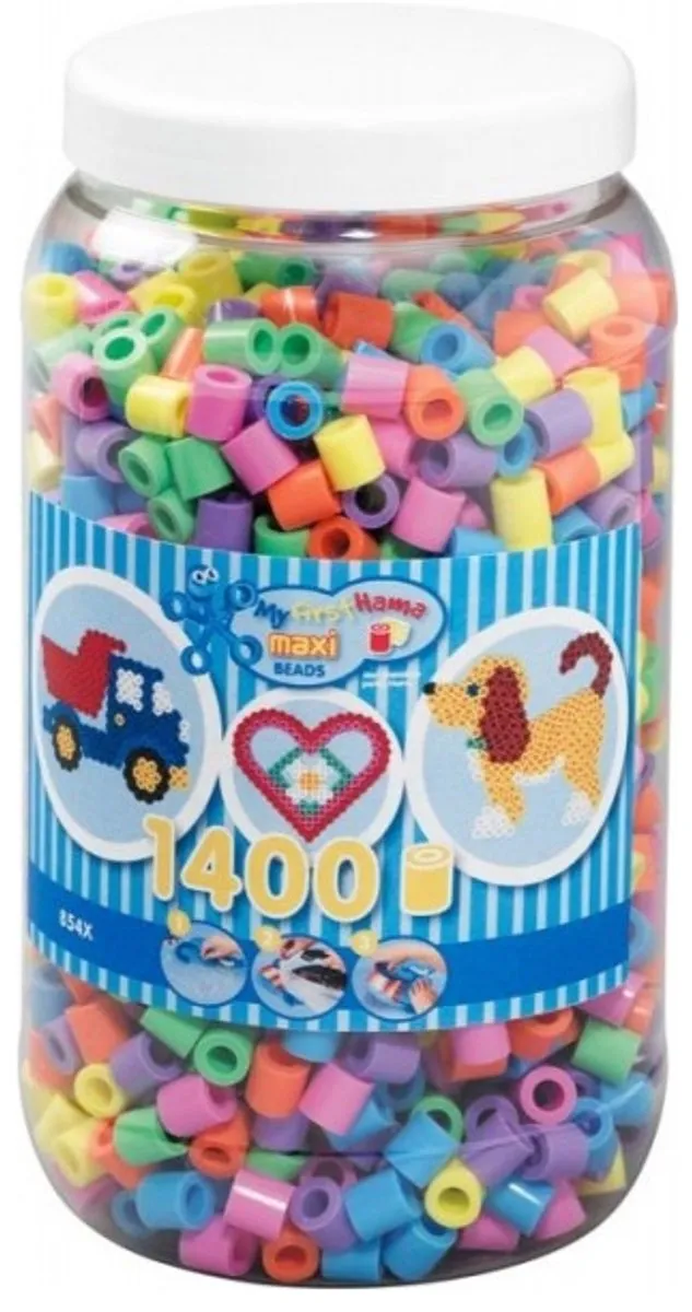Hama Strijkkralenmix Grote Maxi - 1400 Stuks - 6 Kleuren