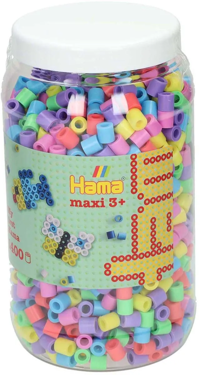 Hama Strijkkralenmix Grote Maxi - 1400 Stuks - 6 Kleuren