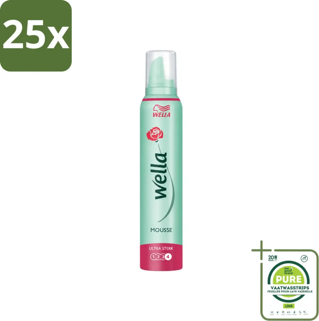 25 x WellaFlex Hold Ultra Strong Mousse