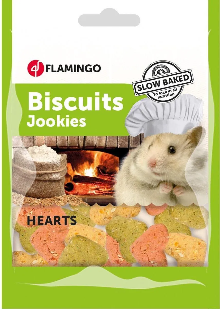 Flamingo Knaagsnack Hartjes