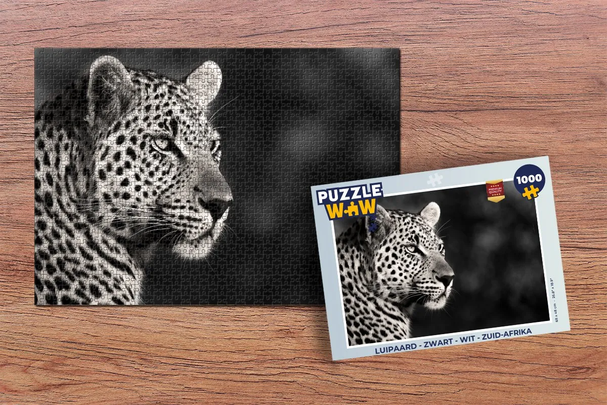 PuzzleWow Luipaard Puzzle 1000 Stuks - Multicolor