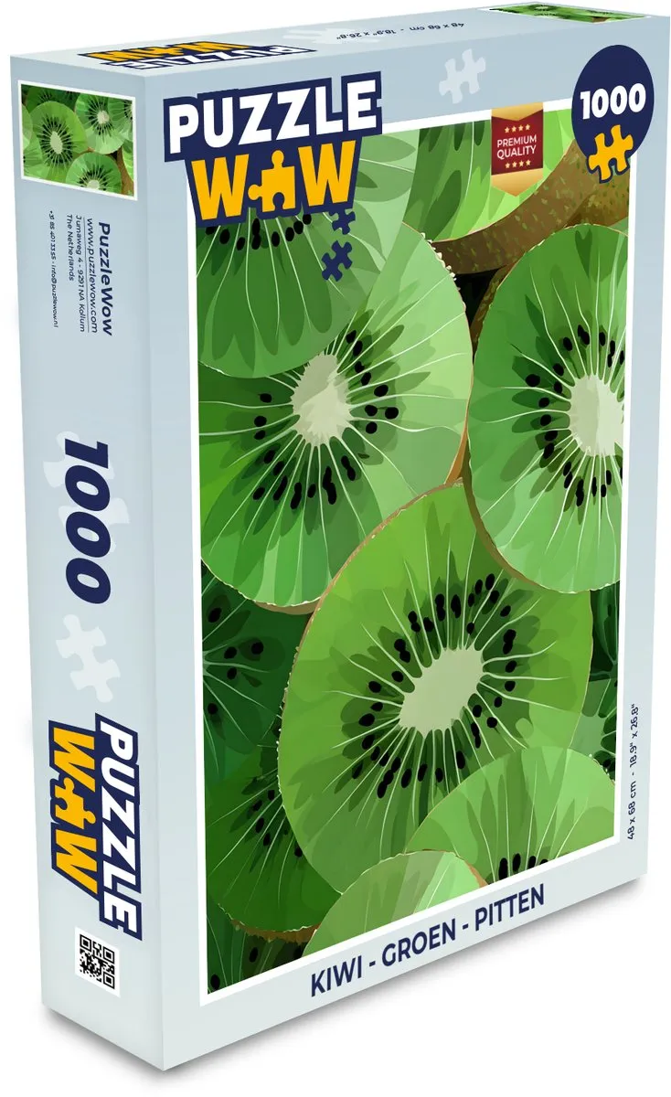 PuzzleWow Legpuzzel Kiwi 1000 Stuks