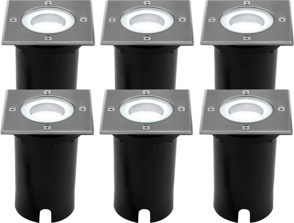 LEDVION 6X LED Grondspot 5W 6500K GU10 IP67