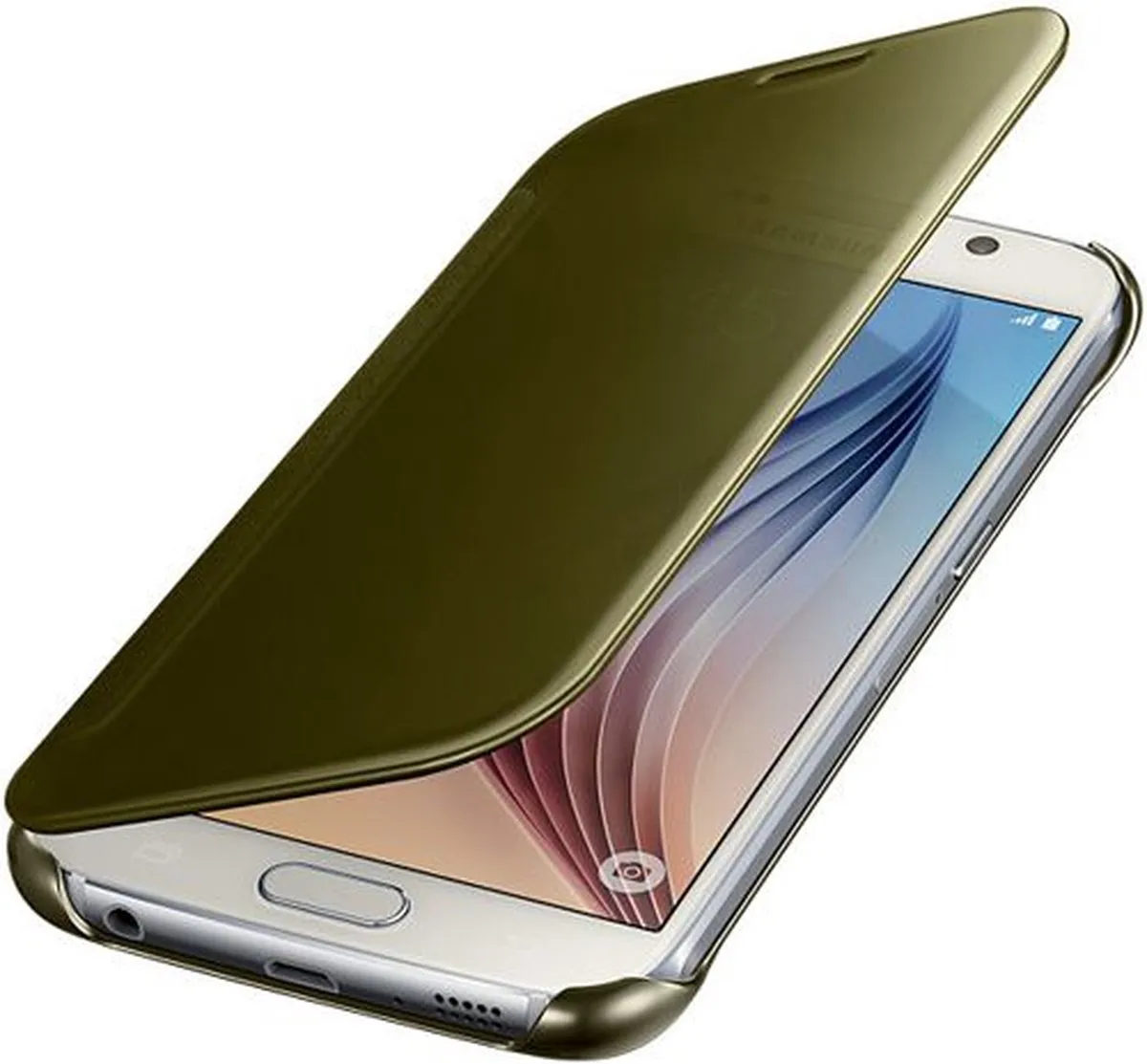 Samsung Clear View Cover Galaxy S6 EF-ZG920BFEGWW - Goud