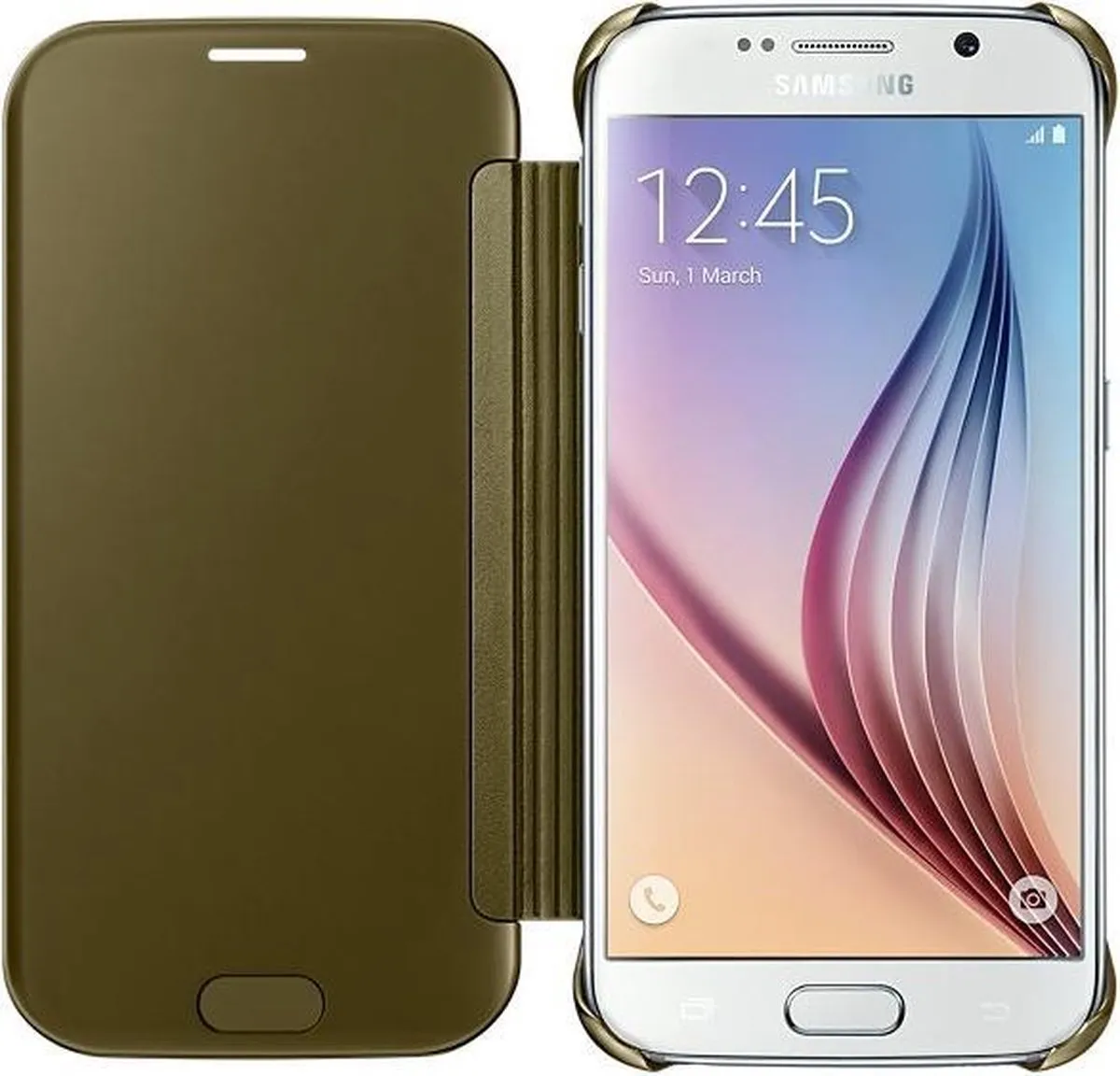 Samsung Clear View Cover Galaxy S6 EF-ZG920BFEGWW - Goud