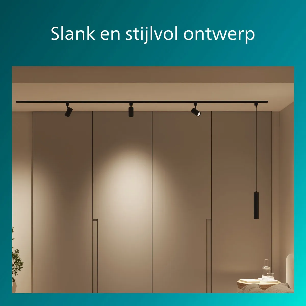 Philips LED EasyLink Paxie Hanglamp GU10 7W - Zwart - afbeelding 6 van 6