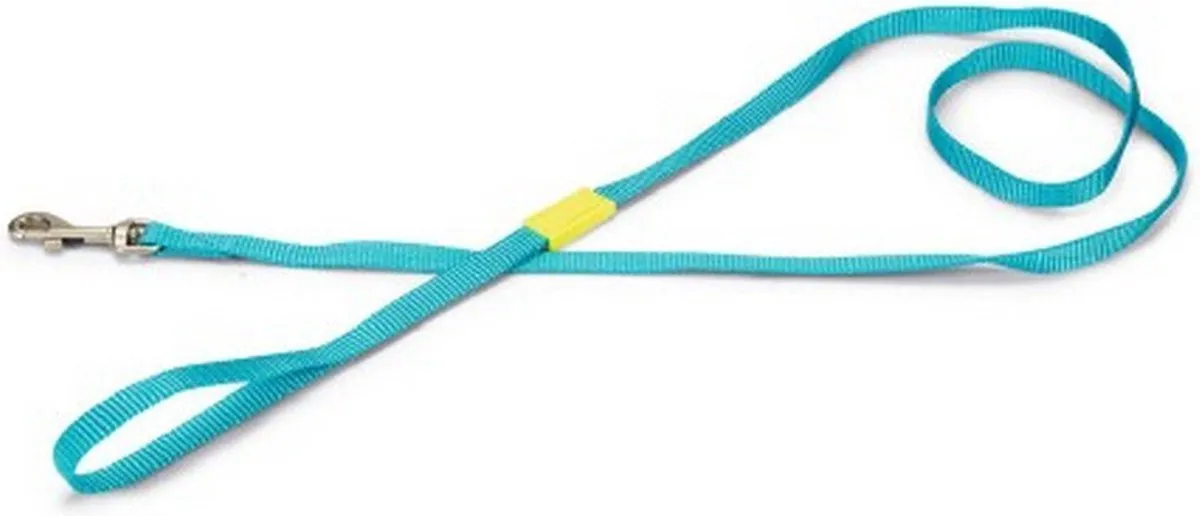 Beeztees Hondenriem Uni Nylon Lichtblauw 120cm x 10mm