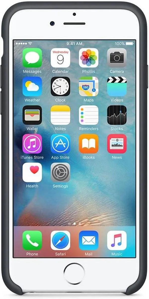 Apple Siliconen Back Cover iPhone 6/6s MKY02ZM/A - Donkergrijs