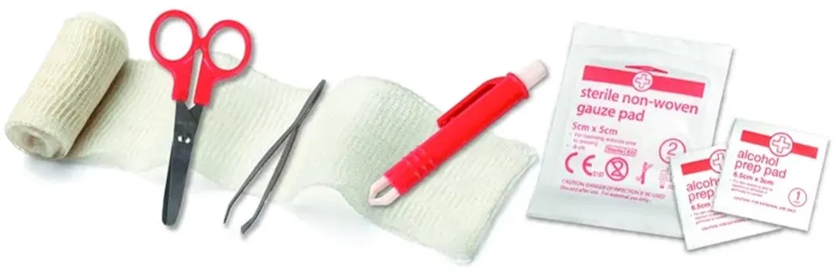 Flamingo EHBO-Kit voor Dieren Basic - Zwart/Rood/Wit