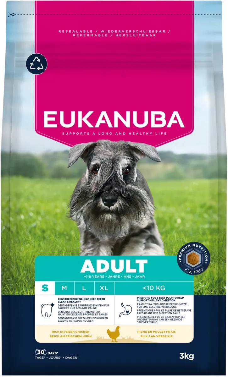 Eukanuba Adult Small Breed Kip Hondenbrokken 3kg