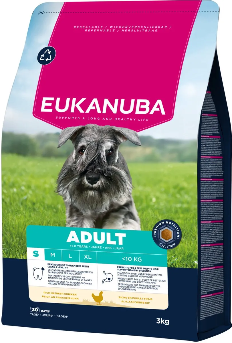 Eukanuba Adult Small Breed Kip Hondenbrokken 3kg
