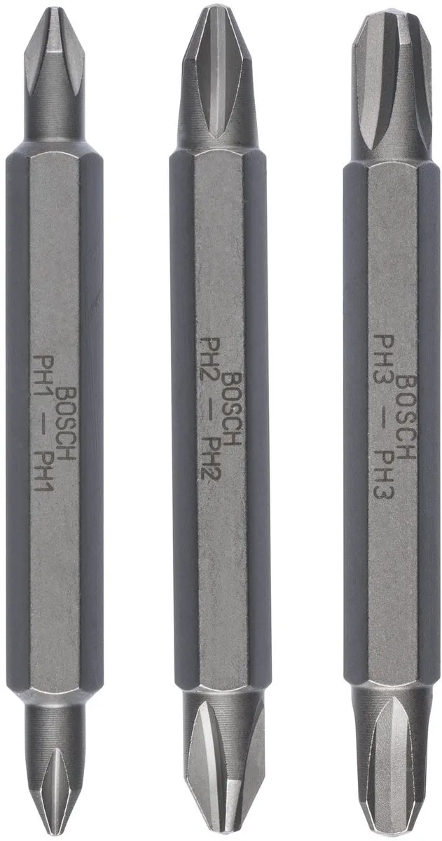 Bosch DUBBELBITSETXH-TORS/PH1-3 Bits - 3 Stuks