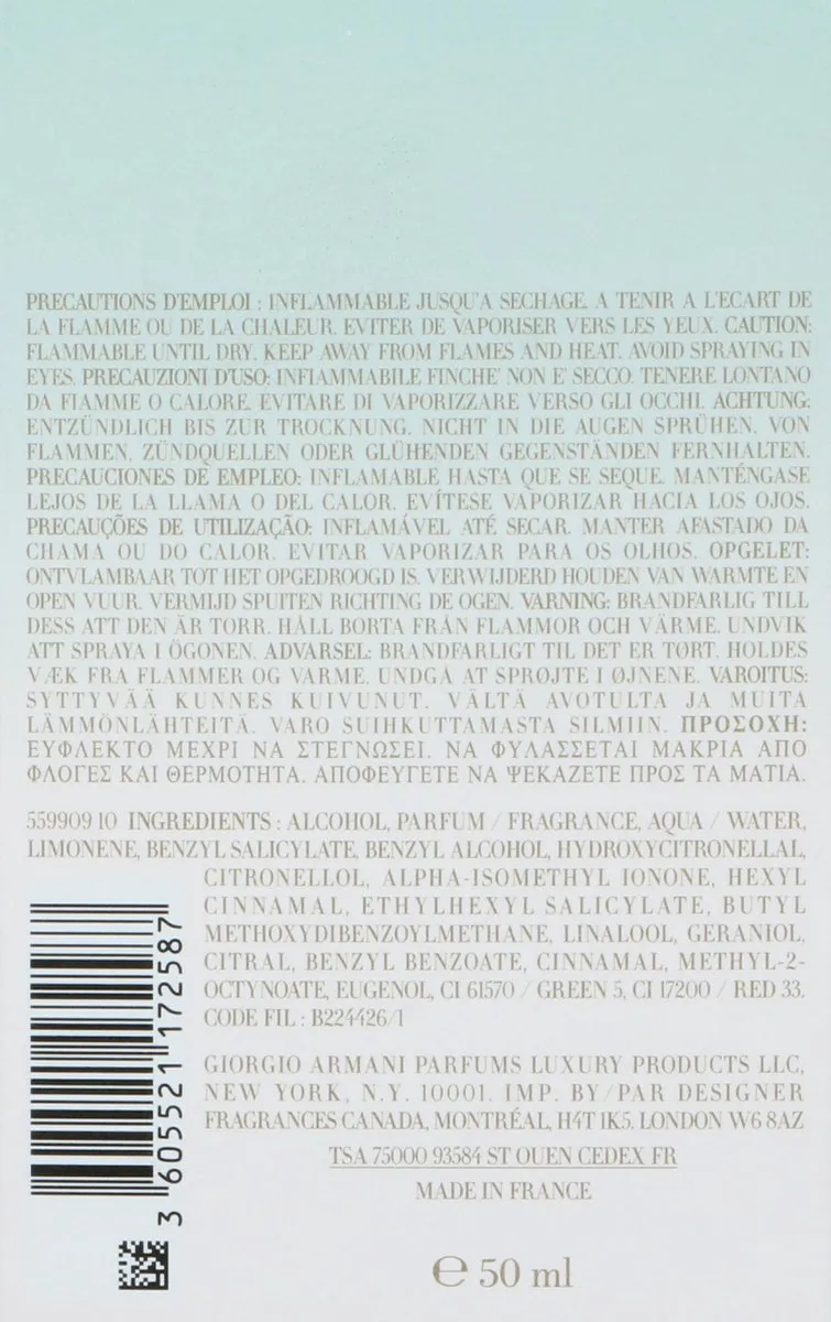 Armani Acqua di Gioia Eau de Parfum 50ml