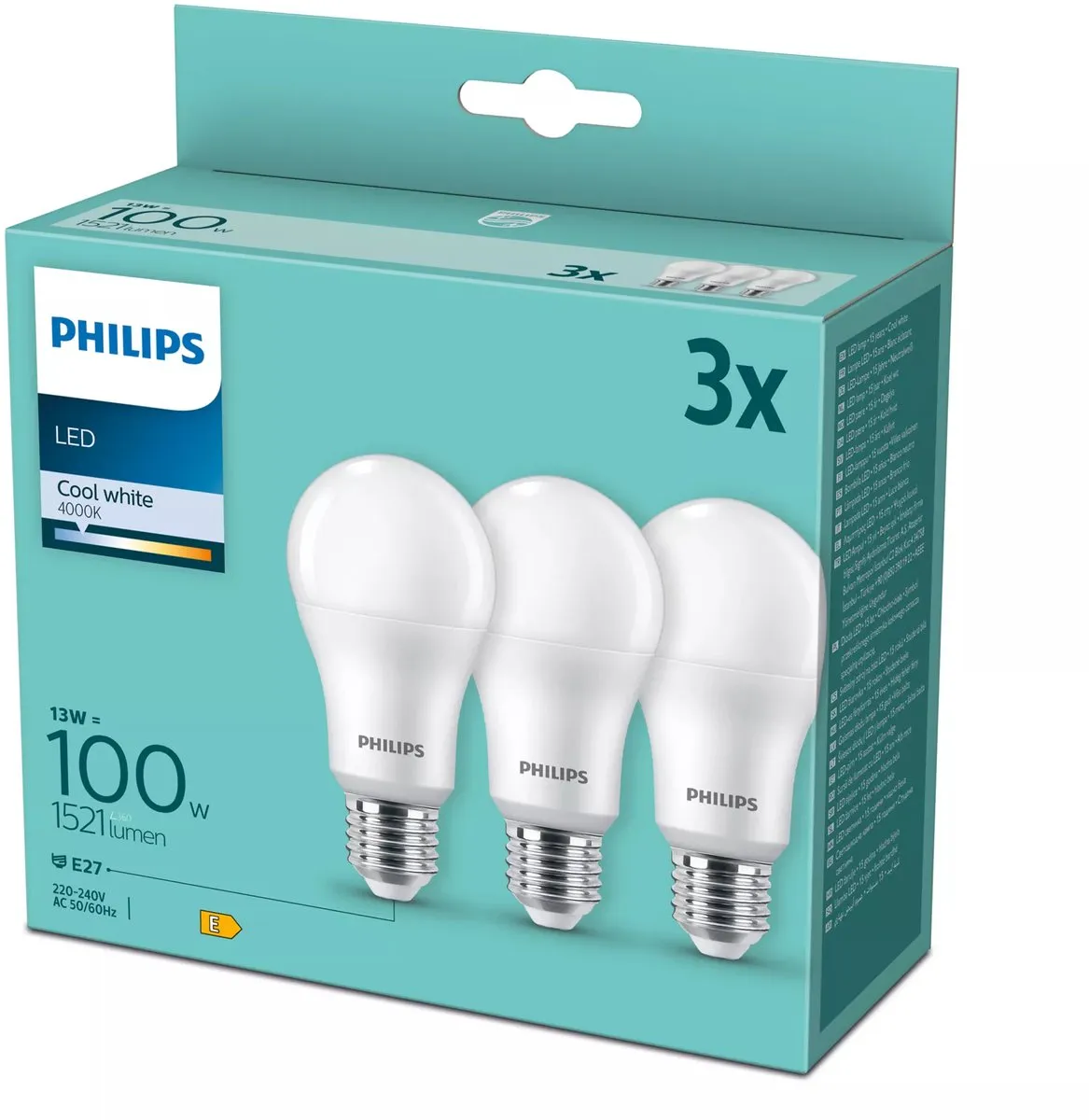 Philips LED 13W E27 Mat Koelwit
